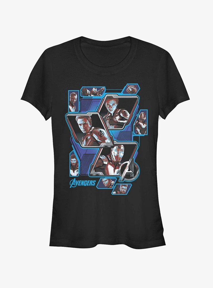 Marvel Avengers: Endgame Avengers Panel Shot Girls T-Shirt