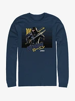 Marvel Avengers: Endgame Ninja Sunset Navy Blue Long-Sleeve T-Shirt