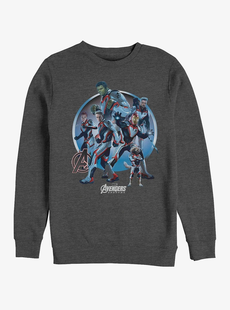 Marvel Avengers: Endgame Unite Charcoal Grey Heathered Sweatshirt