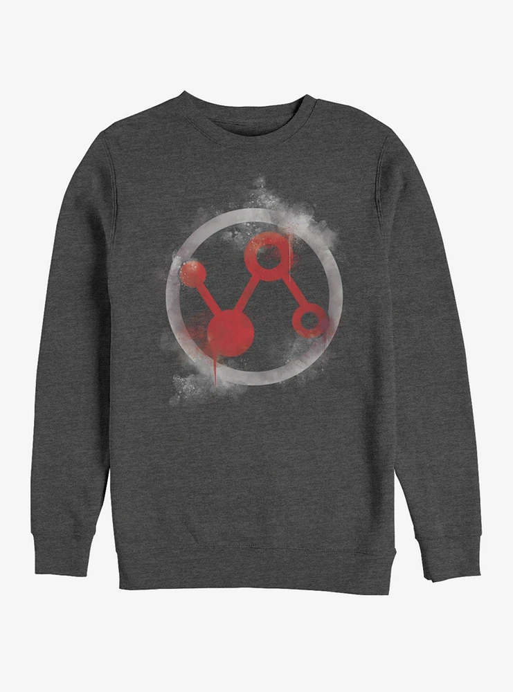 Marvel Avengers: Endgame Ant-Man Spray Logo Charcoal Grey Sweatshirt