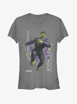 Marvel Avengers: Endgame Hulk Motion Girls Charcoal Grey T-Shirt