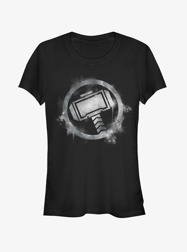 Marvel Avengers: Endgame Thor Spray Logo Girls T-Shirt