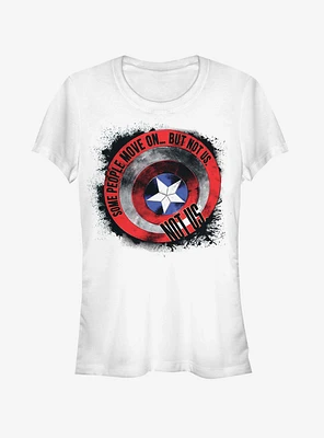 Marvel Avengers: Endgame Captain America Shield Girls White T-Shirt