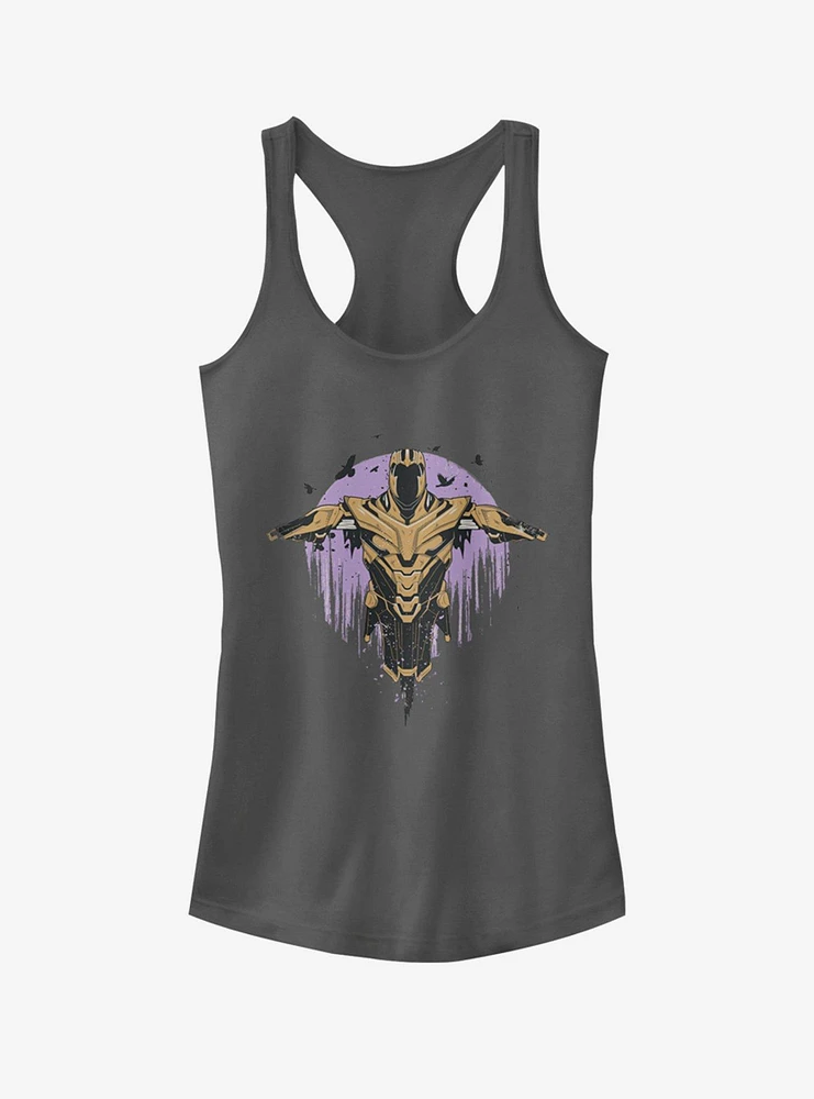 Marvel Avengers: Endgame Scarecrow Thanos Girls Charcoal Grey Tank Top