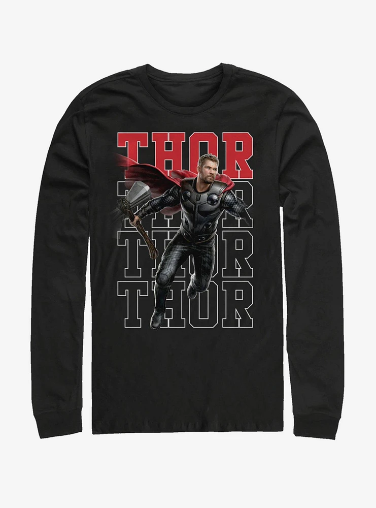 Marvel Avengers: Endgame Heroic Shot Thor Long-Sleeve T-Shirt