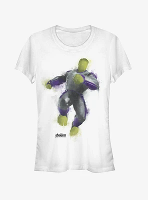 Marvel Avengers: Endgame Hulk Painted Girls White T-Shirt