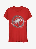 Marvel Avengers: Endgame Thor Spray Logo Girls T-Shirt