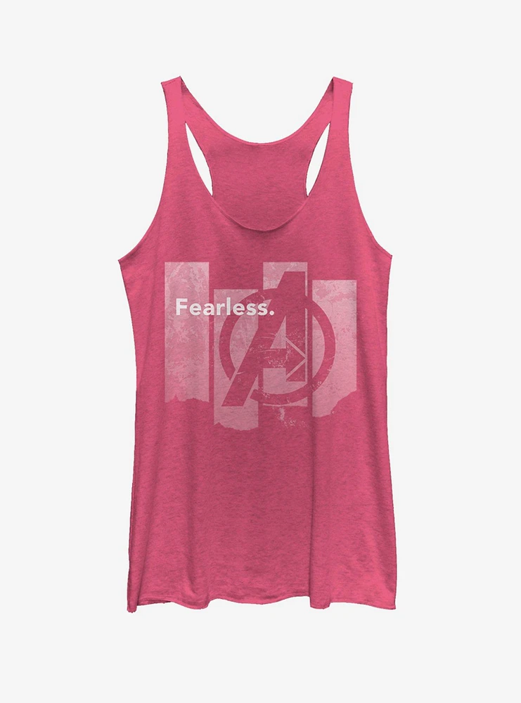 Marvel Avengers: Endgame Fearless Girls Pink Heathered Tank Top