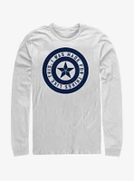 Marvel Avengers: Endgame Shield Inspiration White Long-Sleeve T-Shirt