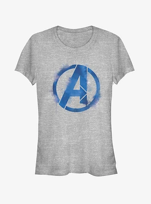 Marvel Avengers: Endgame Avengers Spray Logo Girls Heathered T-Shirt