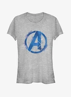 Marvel Avengers: Endgame Avengers Spray Logo Girls Heathered T-Shirt