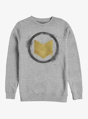 Marvel Avengers: Endgame Hawkeye Spray Logo Heathered Sweatshirt