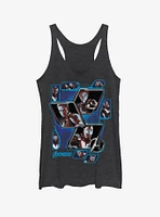 Marvel Avengers: Endgame Avengers Panel Shot Girls Black Heathered Tank Top