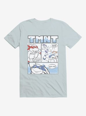 Teenage Mutant Ninja Turtles Comic Strip Group Outlines T-Shirt