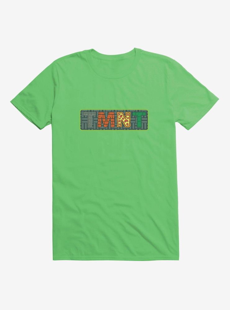 Teenage Mutant Ninja Turtles Acronym Logo Patterned Letters T-Shirt