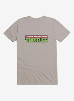 Teenage Mutant Ninja Turtles Original Title Font Grey T-Shirt