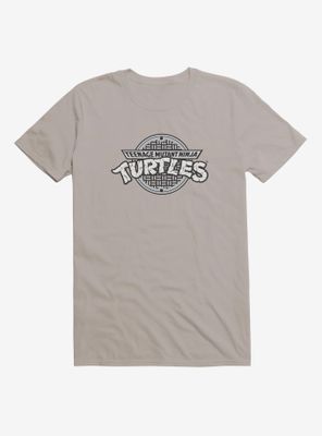 Teenage Mutant Ninja Turtles Title Logo Black And White T-Shirt
