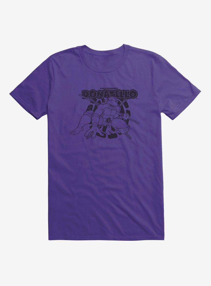 Teenage Mutant Ninja Turtles Donatello Does Machines Pose Purple T-Shirt