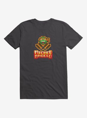 Teenage Mutant Ninja Turtles Michelangelo Pixelated Face T-Shirt