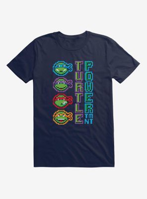 Teenage Mutant Ninja Turtles Pixelated Turtle Power Vertical Team T-Shirt