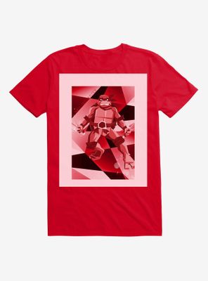 Teenage Mutant Ninja Turtles Raphael Shell Of Justice Cubism Red T-Shirt