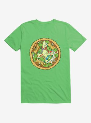 Teenage Mutant Ninja Turtles Group On Pizza Slices T-Shirt