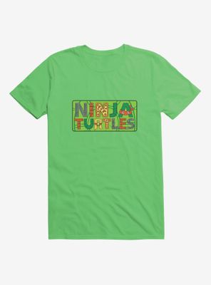 Teenage Mutant Ninja Turtles Title Patterned Letters T-Shirt