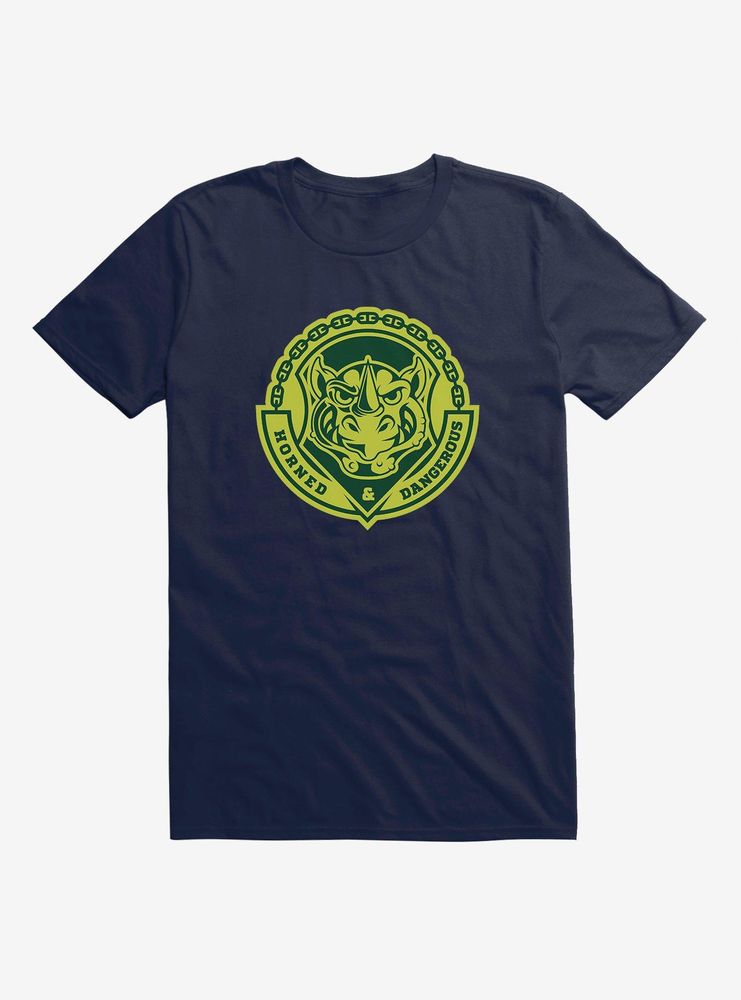 Teenage Mutant Ninja Turtles Rocksteady Horned And Dangerous Patch T-Shirt