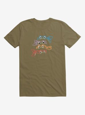 Teenage Mutant Ninja Turtles Neon Chalk Group Bandanas T-Shirt