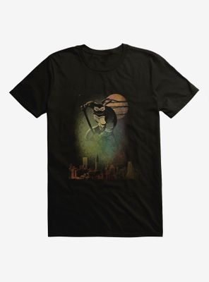 Teenage Mutant Ninja Turtles Donatello Protects The City Spray Paint Black T-Shirt