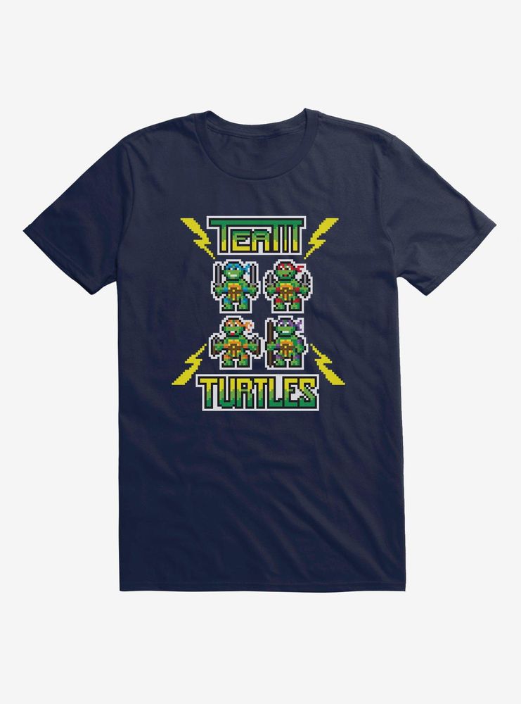 Teenage Mutant Ninja Turtles Team Pixelated Group T-Shirt