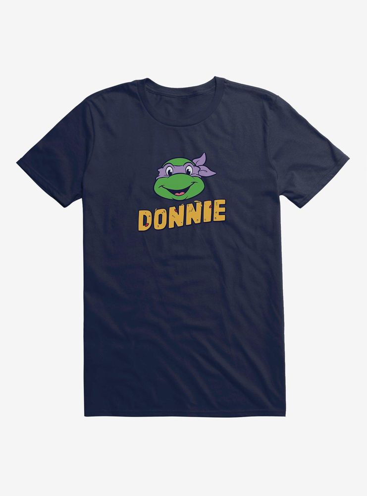 Teenage Mutant Ninja Turtles Donnie Face Pizza Name T-Shirt