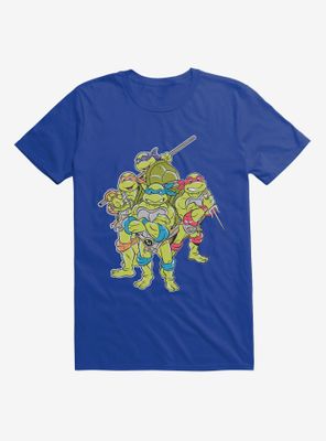 Teenage Mutant Ninja Turtles Group Pose Royal T-Shirt