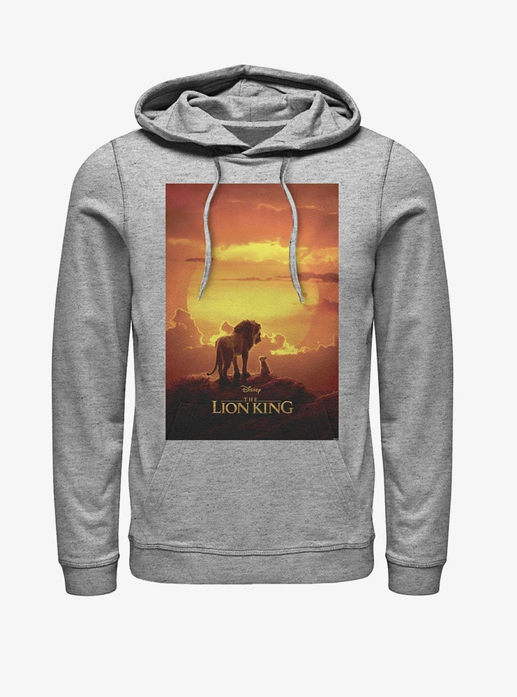 Disney The Lion King 2019 Pride Rock Poster Heathered Hoodie