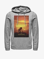 Disney The Lion King 2019 Pride Rock Poster Heathered Hoodie