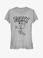 Disney Pixar Toy Story 4 Doodle Fork Girls Heathered T-Shirt