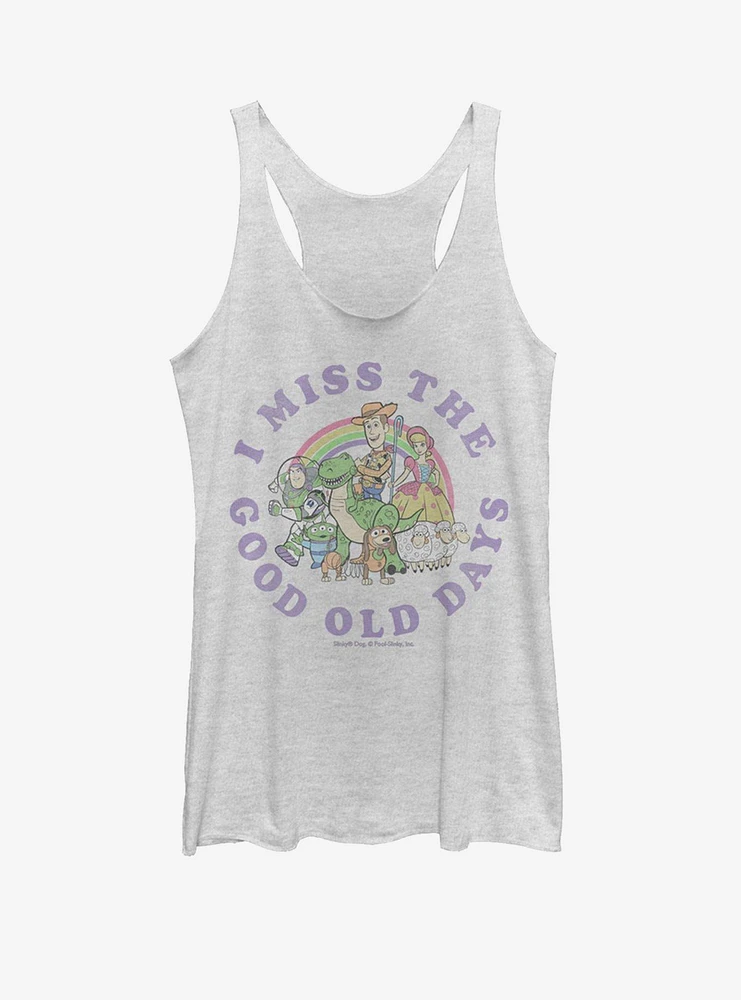 Disney Pixar Toy Story 4 Good Old Days Girls Heathered White Tank Top