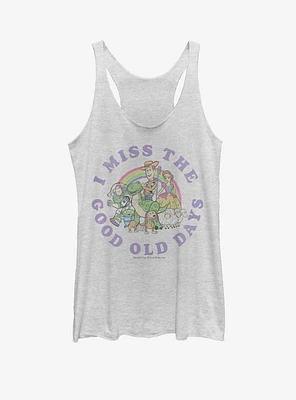 Disney Pixar Toy Story 4 Good Old Days Girls Heathered White Tank Top
