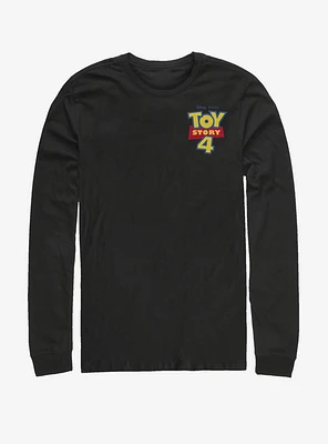 Disney Pixar Toy Story 4 Chest Color Logo Long-Sleeve T-Shirt