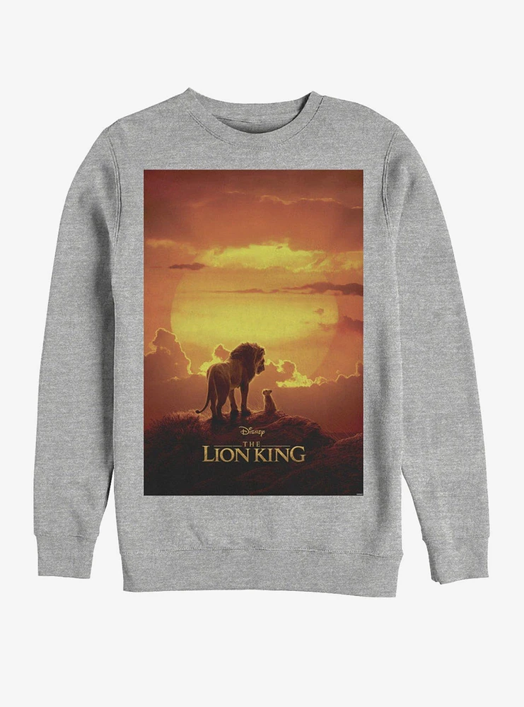 Disney The Lion King 2019 Pride Rock Poster Heathered Sweatshirt