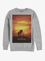 Disney The Lion King 2019 Pride Rock Poster Heathered Sweatshirt