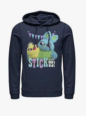 Disney Pixar Toy Story 4 Stick With Us Navy Blue Hoodie