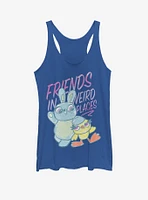 Disney Pixar Toy Story 4 Friends Sketch Girls Heathered Royal Blue Tank Top