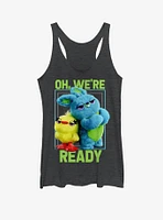 Disney Pixar Toy Story 4 Ready Girls Black Heathered Tank