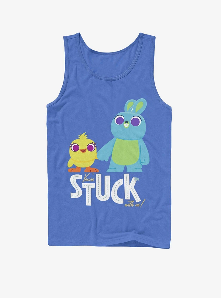 Disney Pixar Toy Story 4 Stuck With Us Royal Blue Tank Top