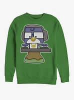 Disney Pixar Toy Story 4 DJ Blu-Jay Kelly Green Sweatshirt