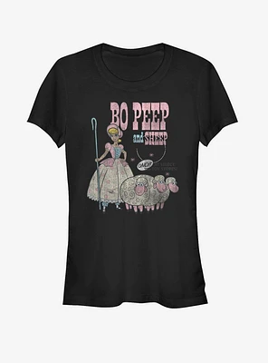 Disney Pixar Toy Story 4 Bo Peep And Sheep Girls T-Shirt