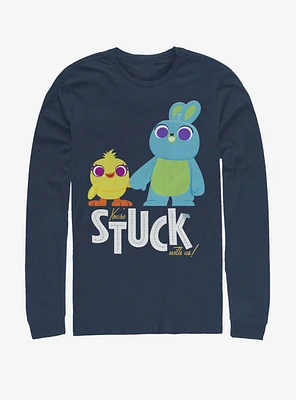 Disney Pixar Toy Story 4 Stuck With Us Navy Blue Long-Sleeve T-Shirt