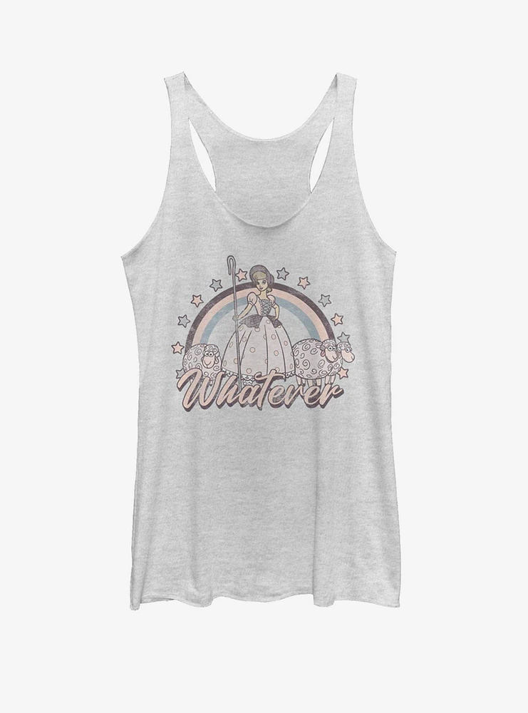 Disney Pixar Toy Story 4 Rain Bo Peep Girls White Heathered Tank Top