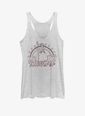 Disney Pixar Toy Story 4 Rain Bo Peep Girls White Heathered Tank Top